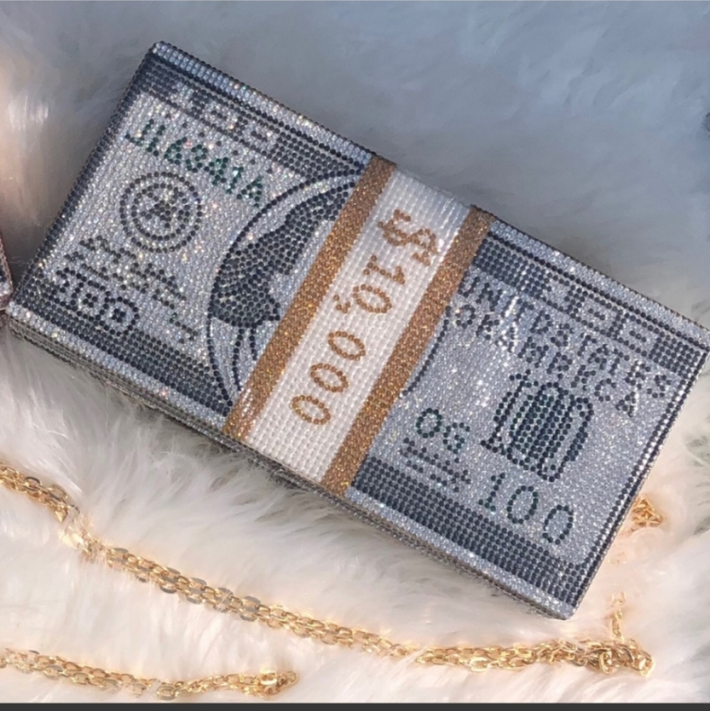 Money Clutch Gray
